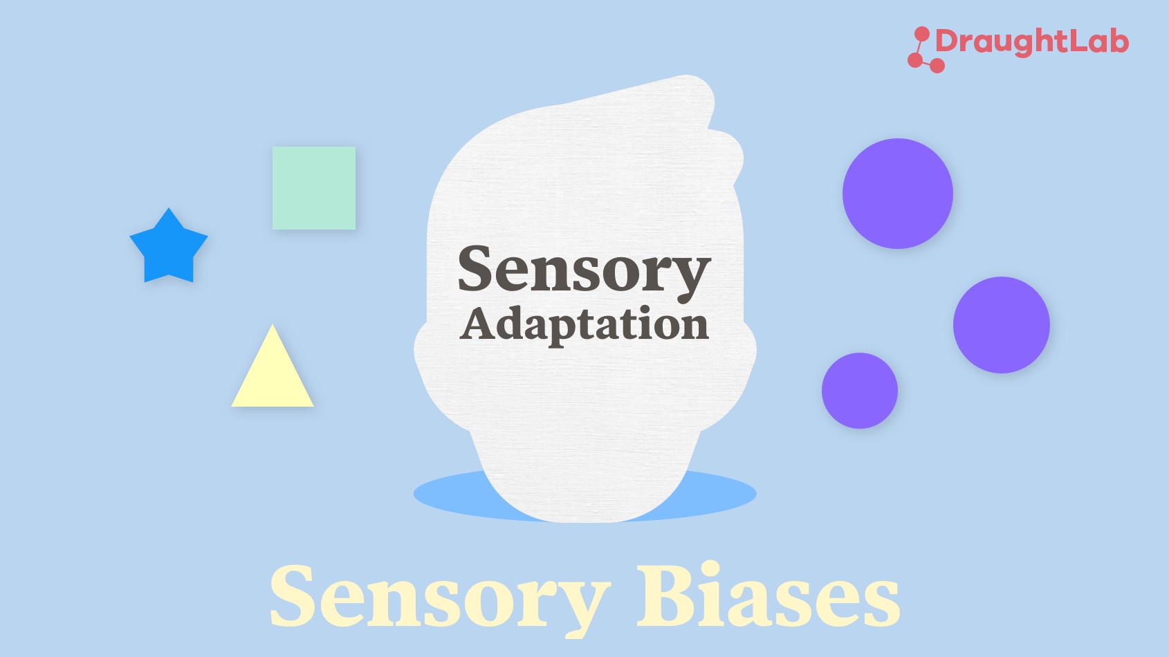 Illustration about sensory adaptation and sensory biases.